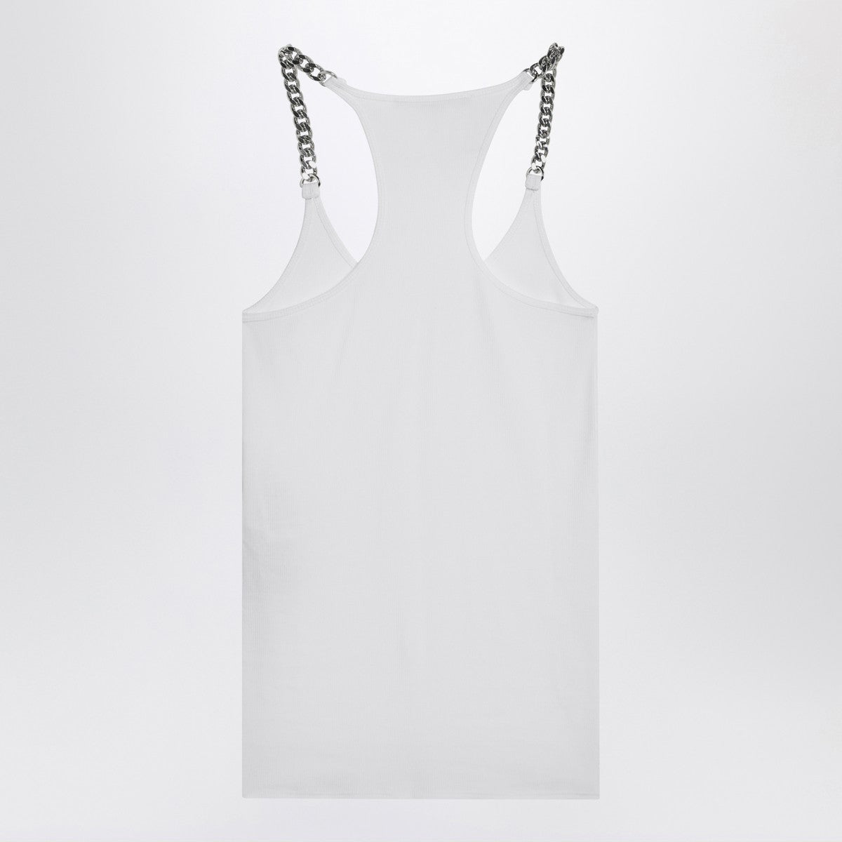 Stella McCartney White tank top with chain straps